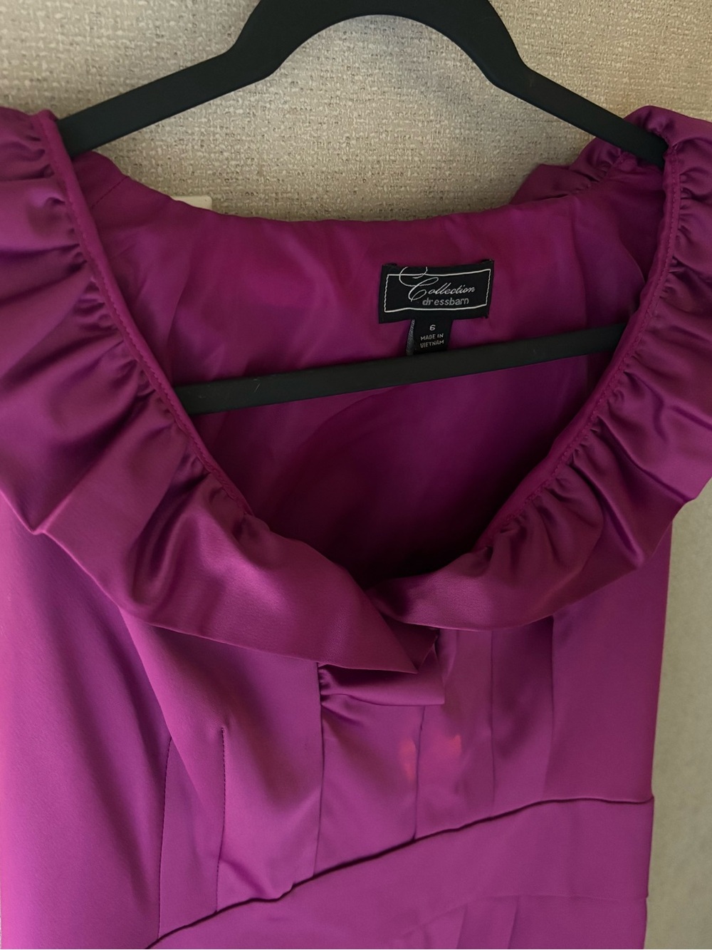 dressbarn Collection Magenta Satin Dress